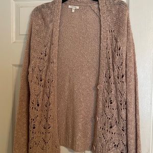 Maurice’s light rose pink Sweater button down knit